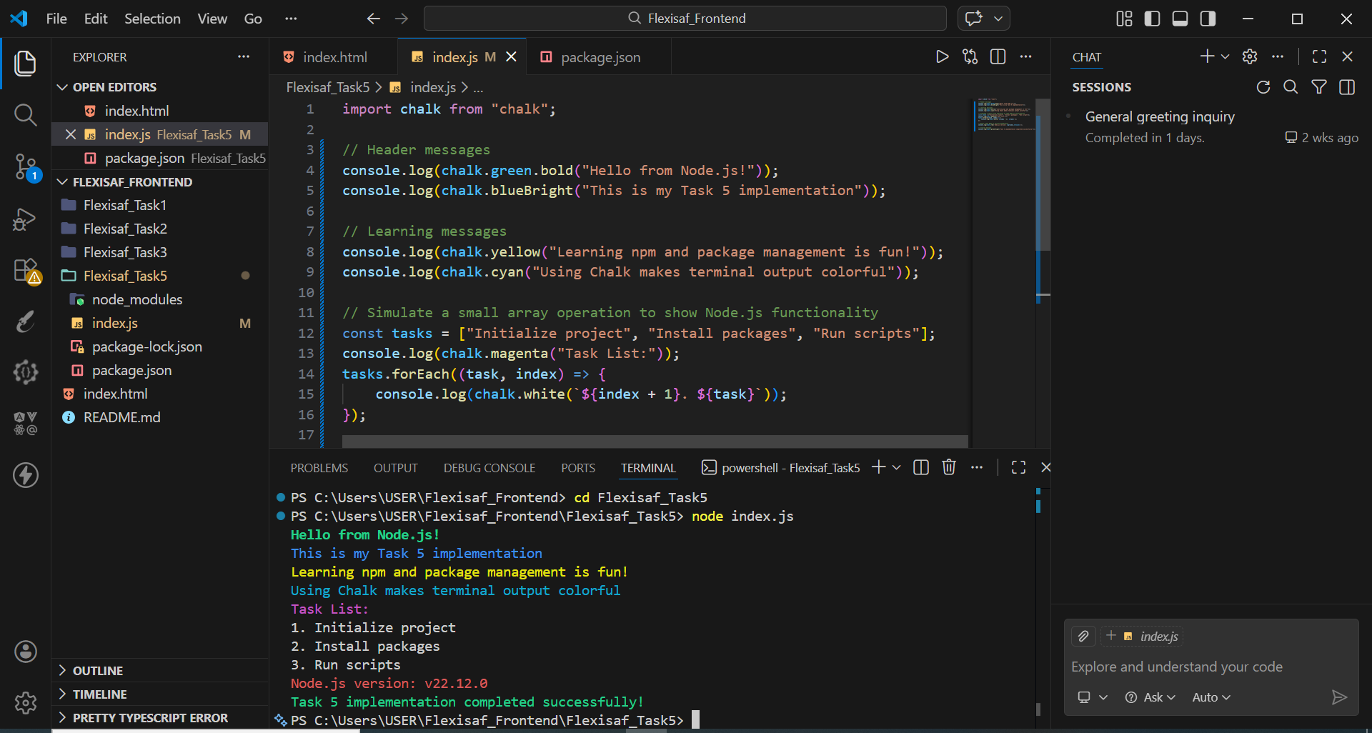 Task 5 terminal output 2